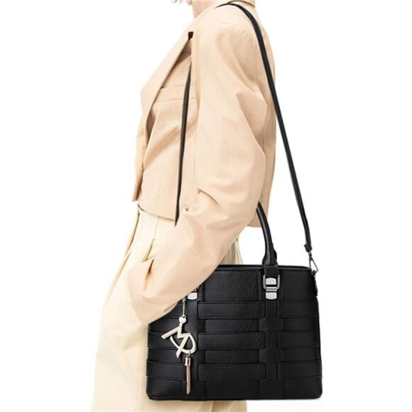 Designer Handbag for Women Ladies Handbags PU Leather  Ab167-black - Picture 7 of 7